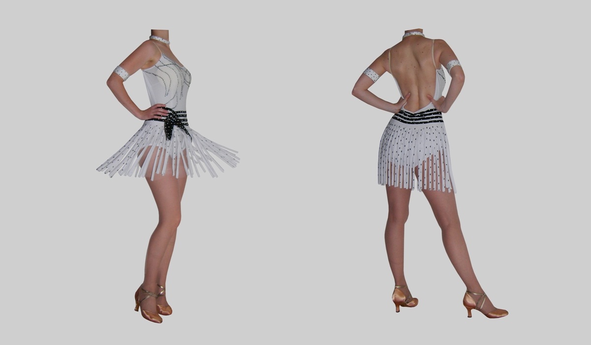 Lateinkleid Schneekönigin 36/38