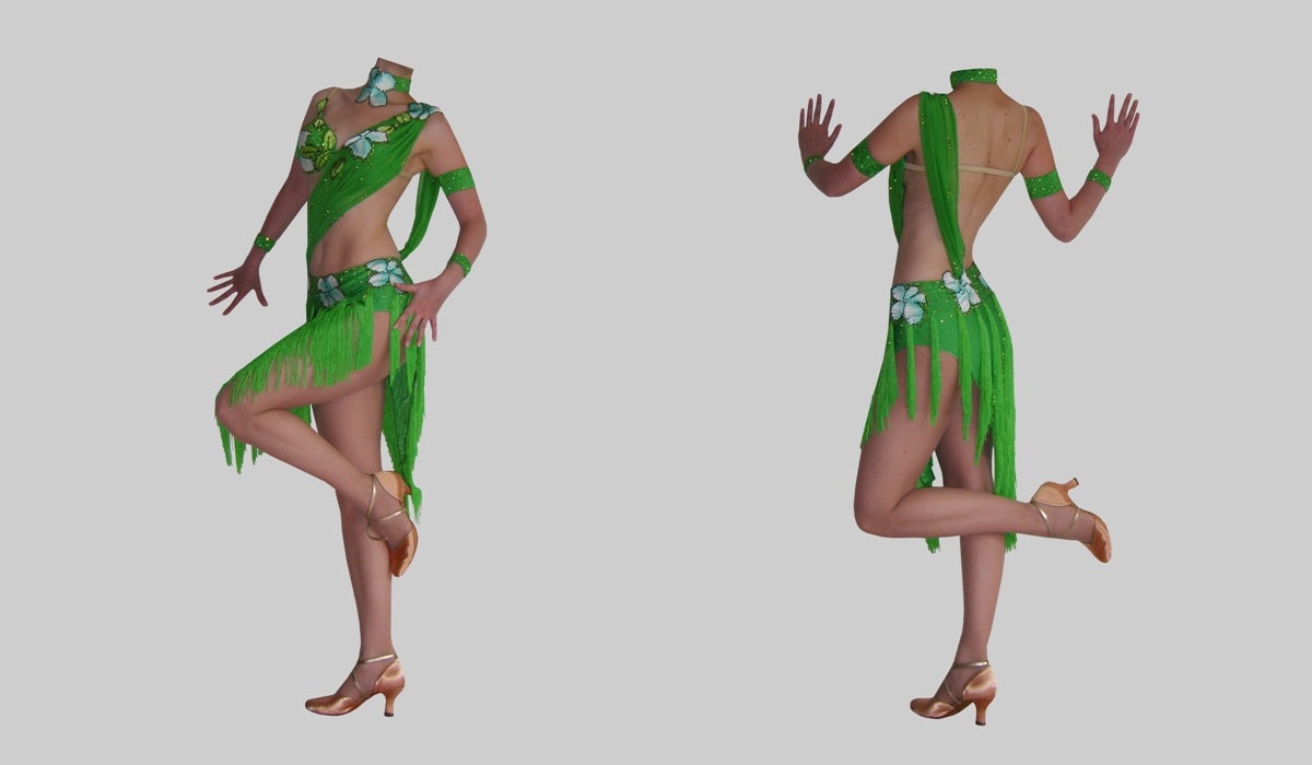 Lateinkleid Dschungelblume