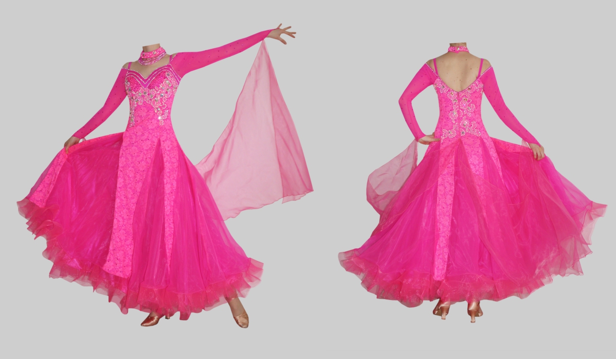 Standardkleid Intense Pink 34/36