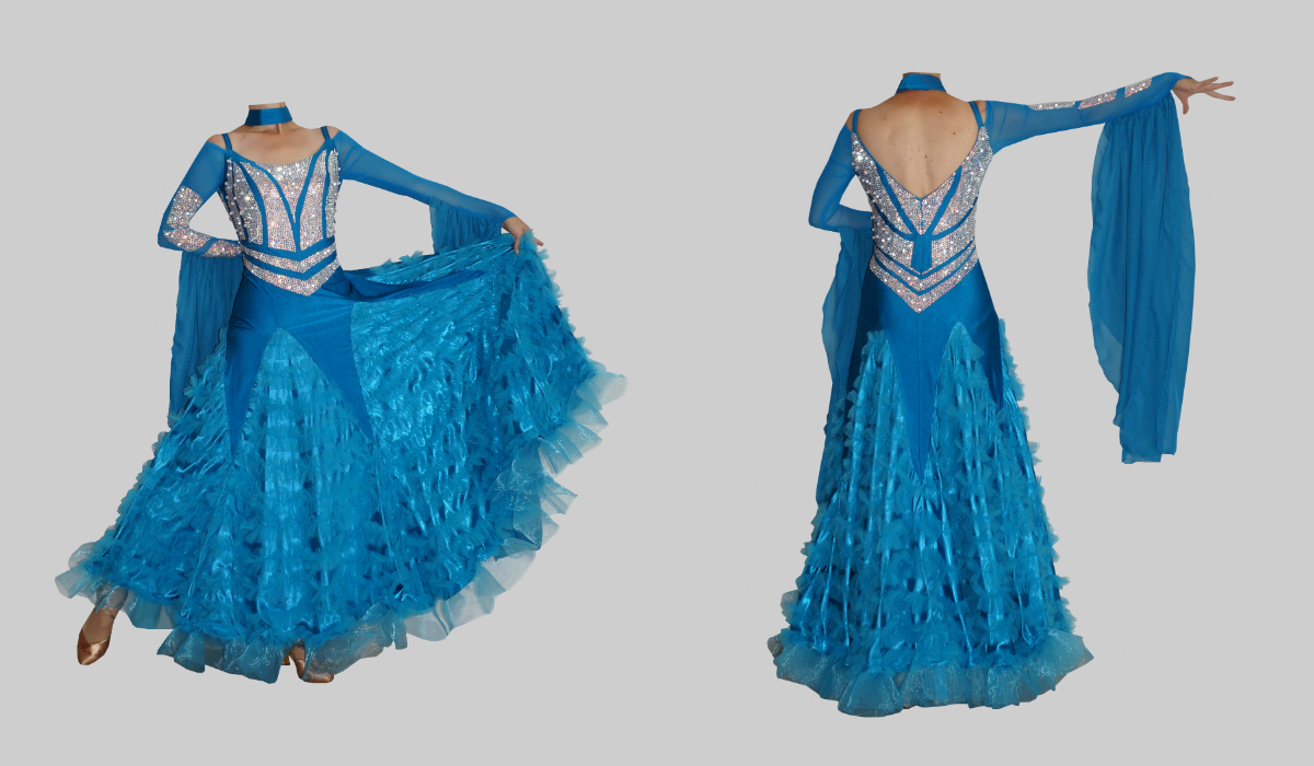 Standardkleid Wassertanz 36/38/40